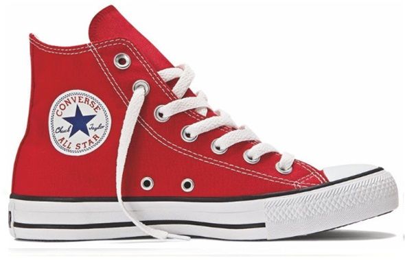 all star cano médio vermelho